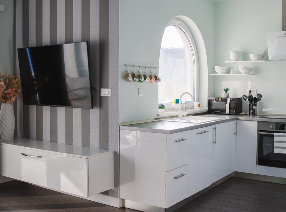 Apartment (Two Bedroom Apartment with Balcony an) | Private kitchen | Fridge