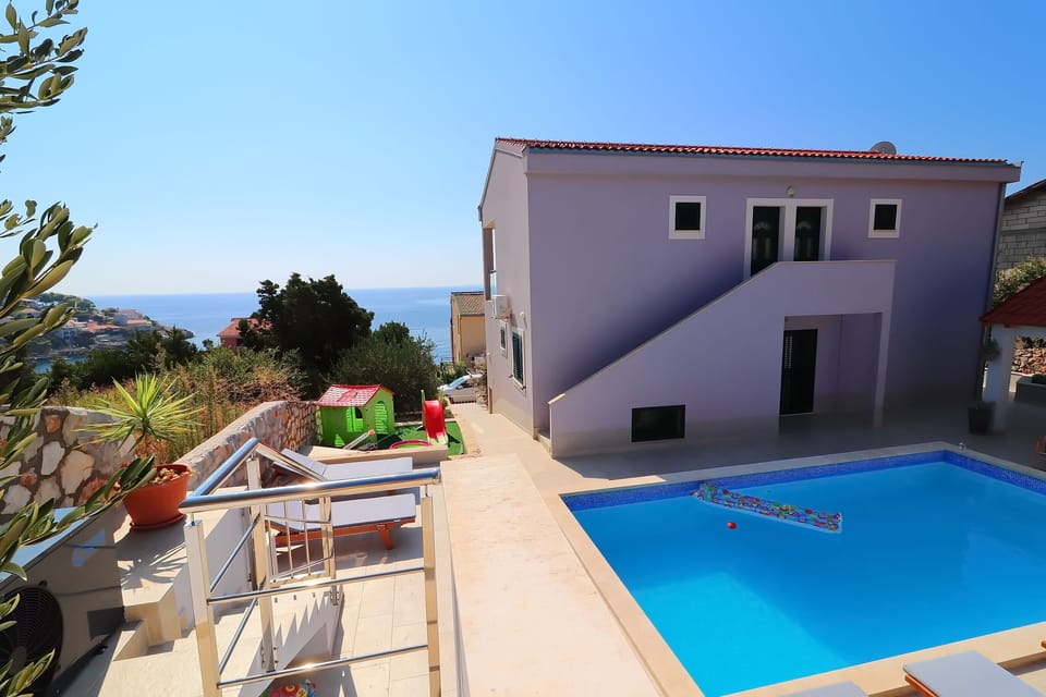 Villa (Five Bedroom Villa with Pool and Sea ) | Pool | Outdoor pool, pool umbrellas, sun loungers