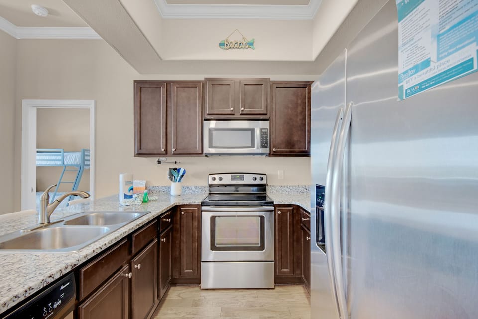 Kitchen has everything your chef needs