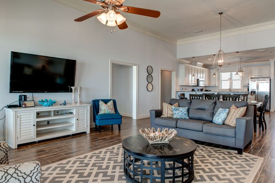 High Tide Dauphin Island Vacation Home Living Room
