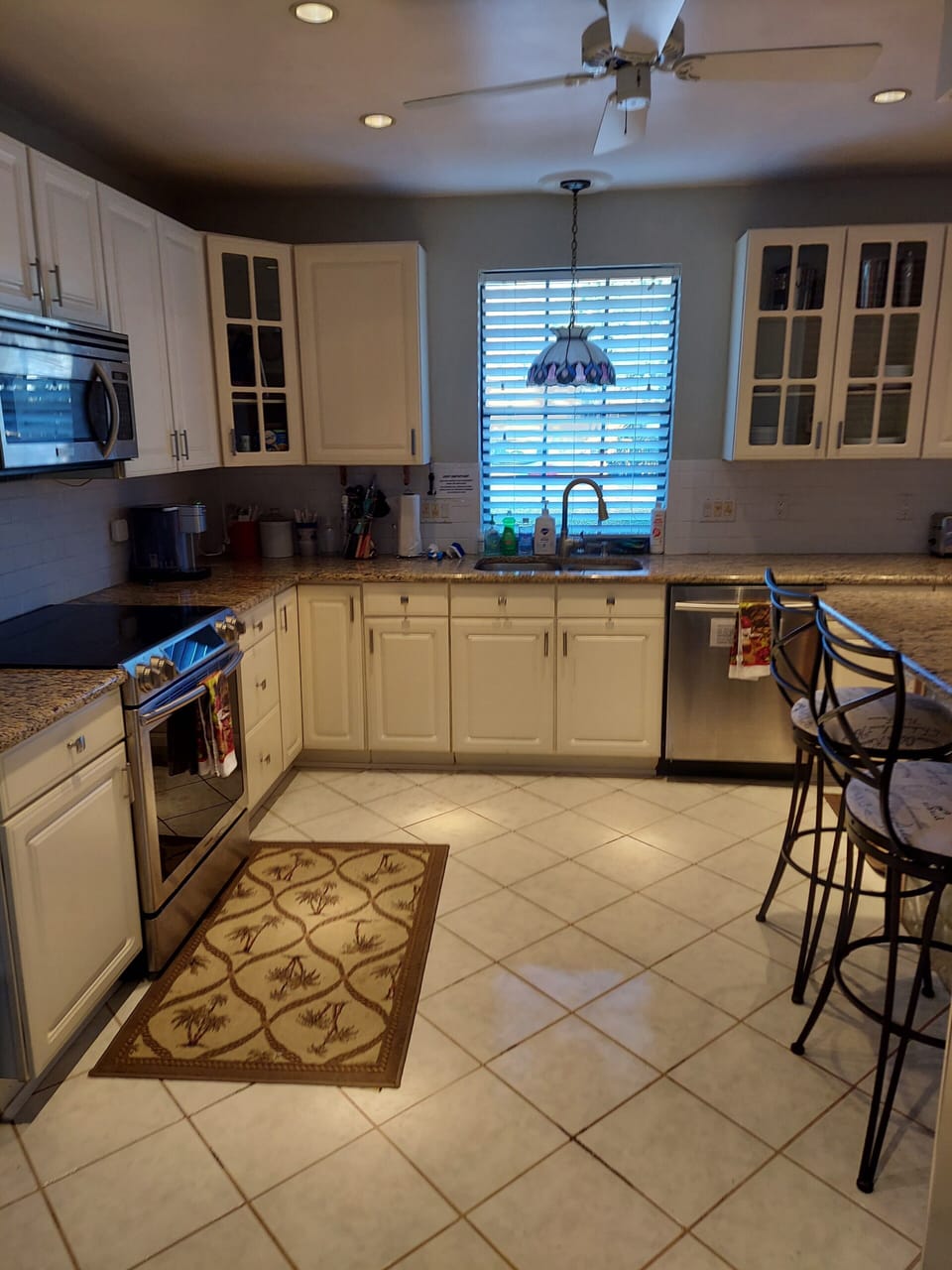Kitchen facing to front of house