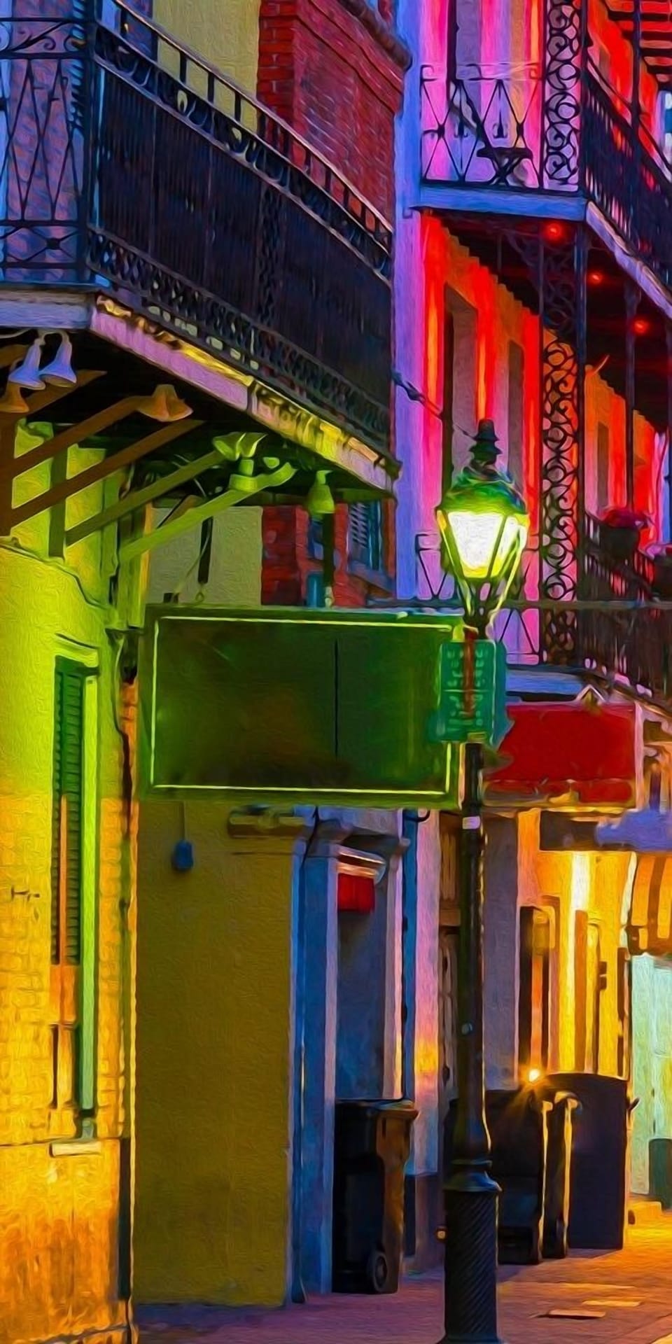 Street lights in NOLA