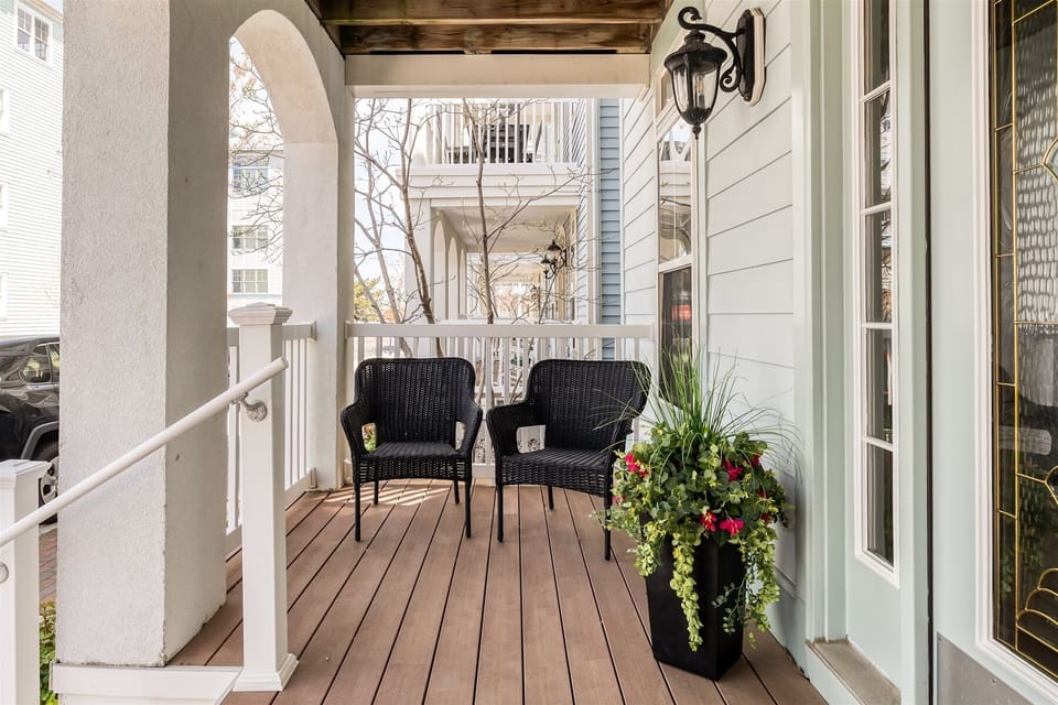 Sunset Island 12 Shore Point Drive Front Porch