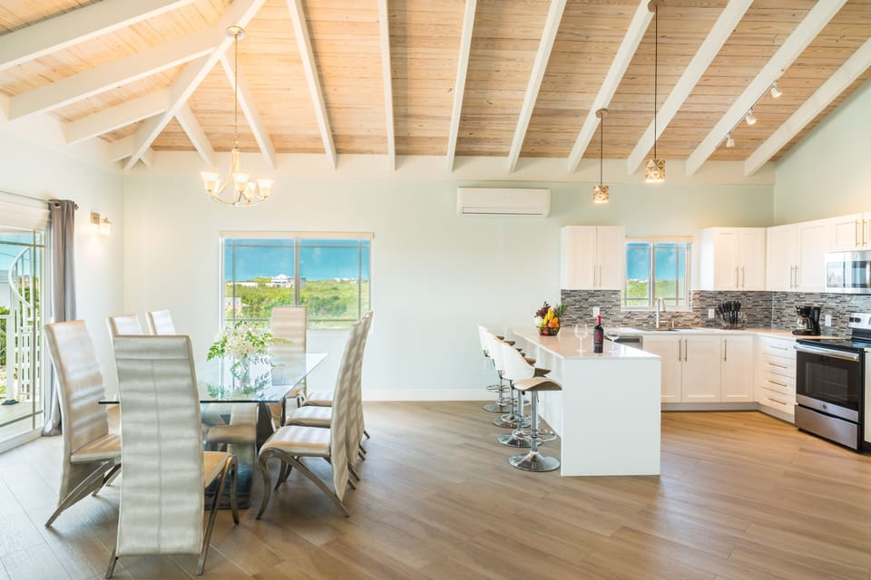 dining room and kitchen