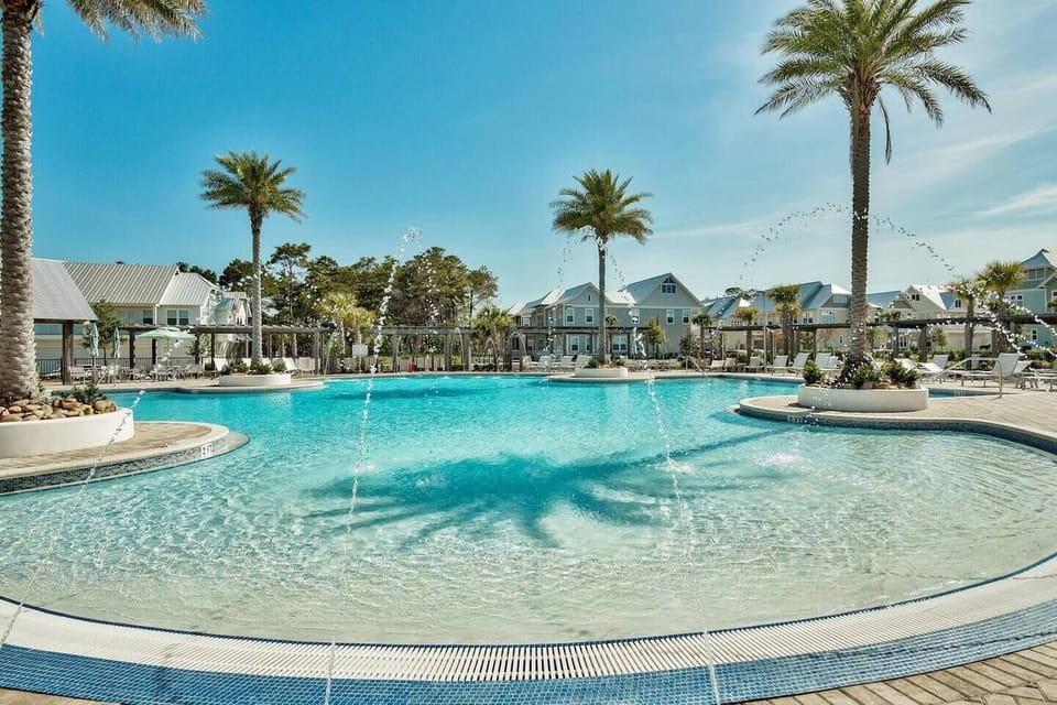 Need a break from the beach? Relax in style with the huge resort style pool 
