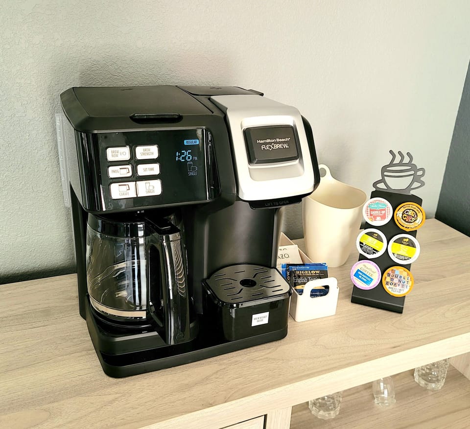 Coffee and tea on the house