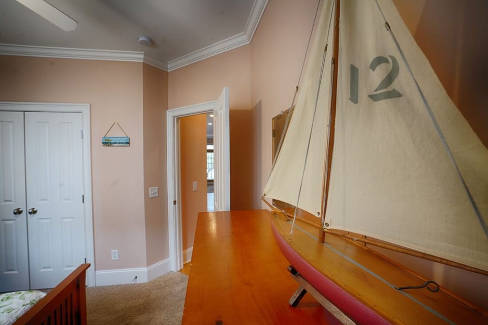 Main floor queen room with ocean view