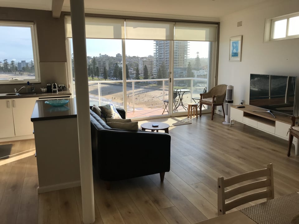 Open space kitchen and living area 