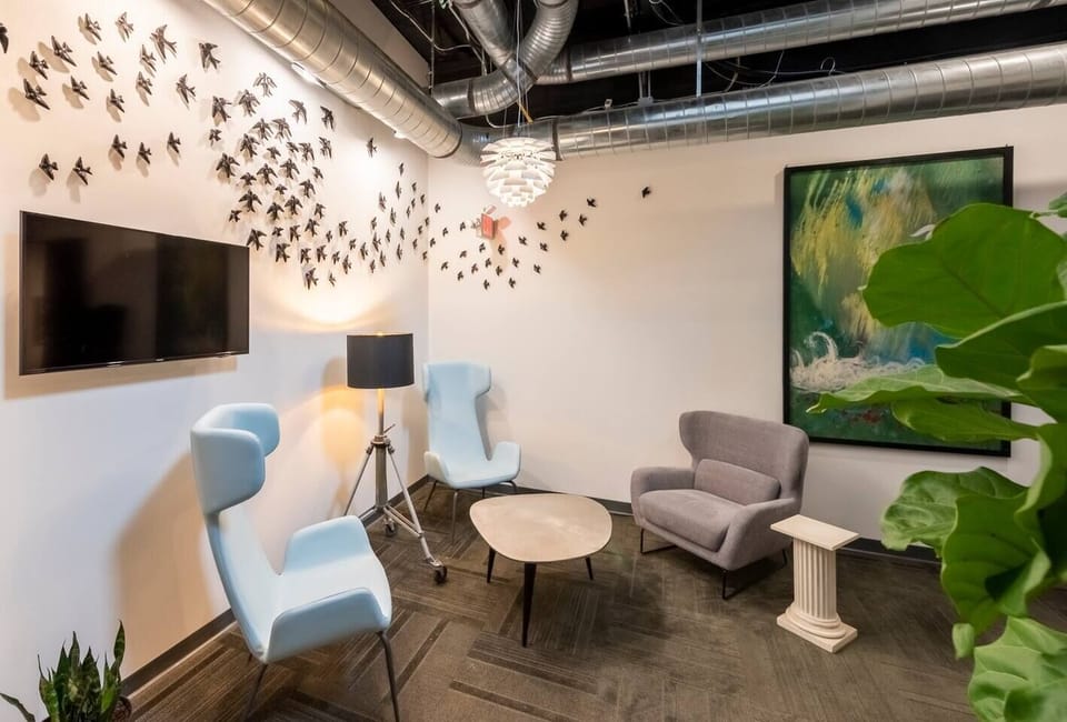 Reception and Communal Seating Area