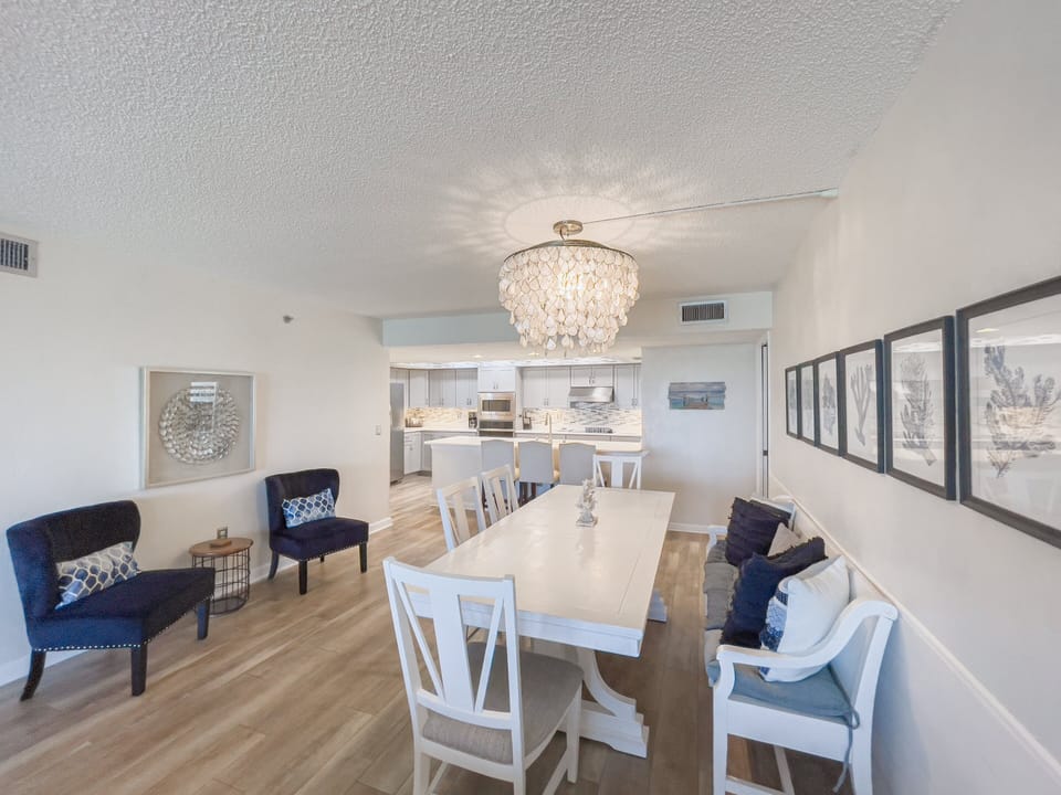 Dining area with comfortable seating