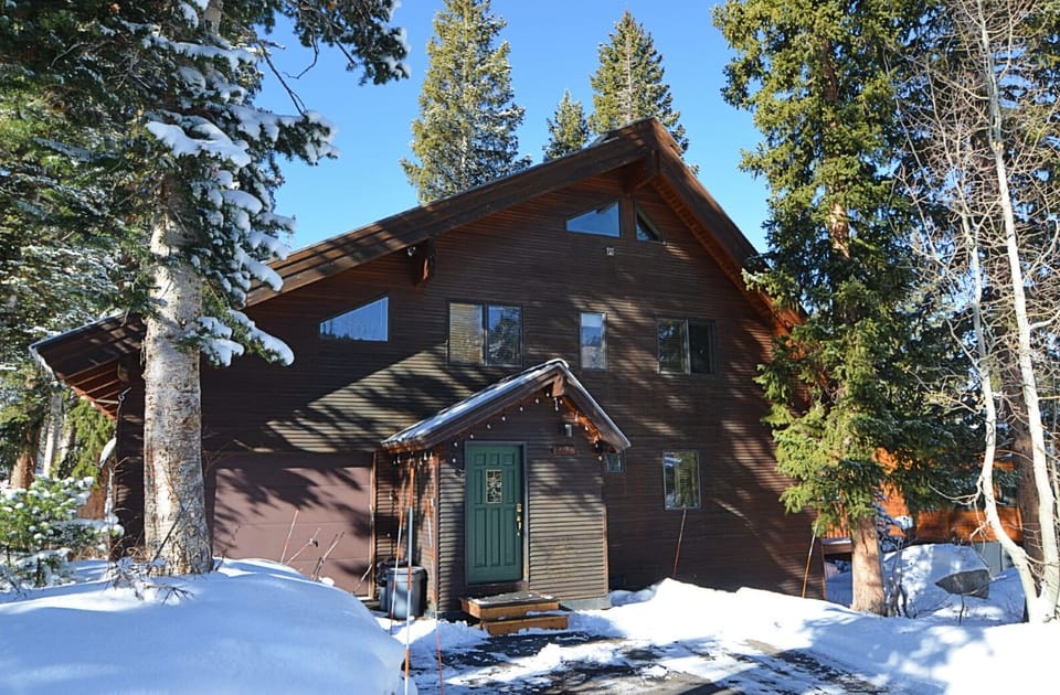 Front of Cabin after First Snow!