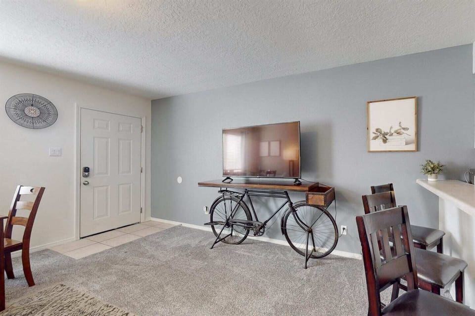 Themed space located right along Albuquerque Bicycle Boulevard Byway
