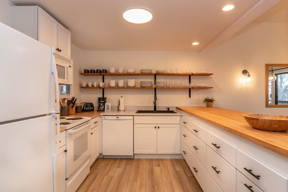 Plenty of counter space in the spacious kitchen