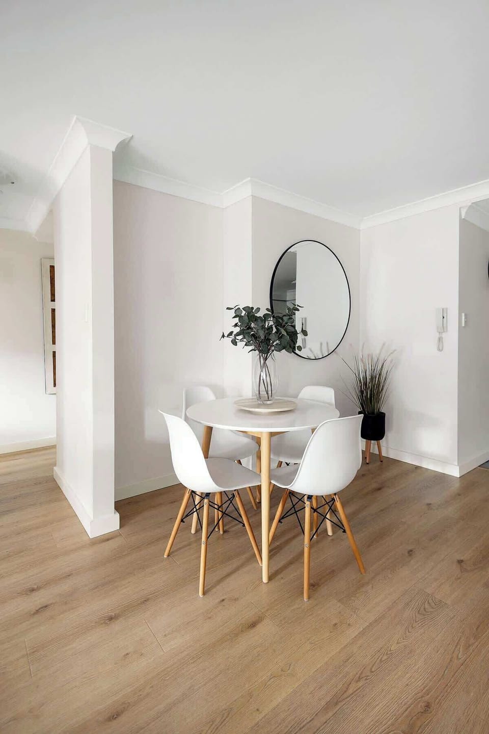 Your perfect spot for meals! This modern dining table offers comfortable seating for four, ready for your culinary delights.