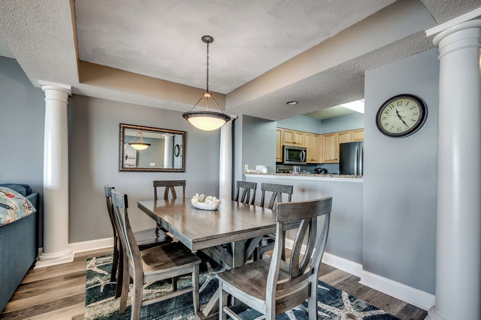Dining table for six