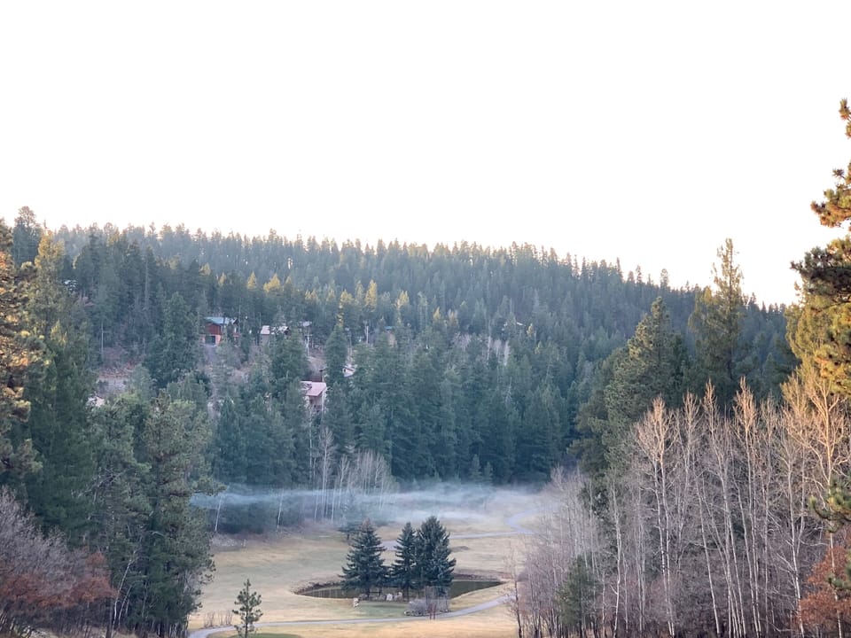 Cloudcroft golf course in the morning, less than half a mile from the cabin.  