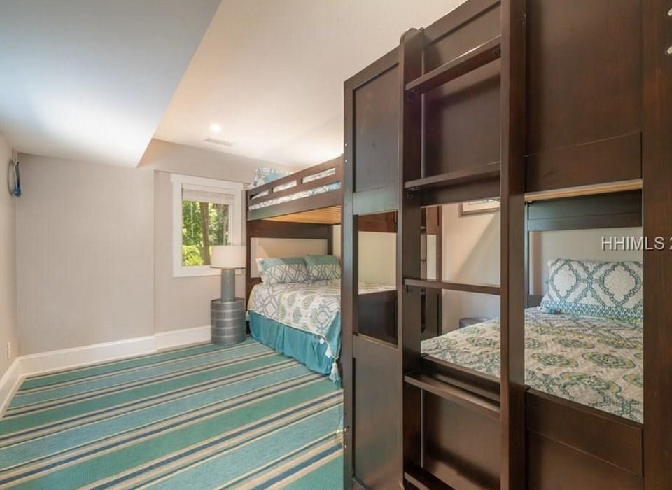 Guest Bedroom with Bunk Beds at 21 Canvasback