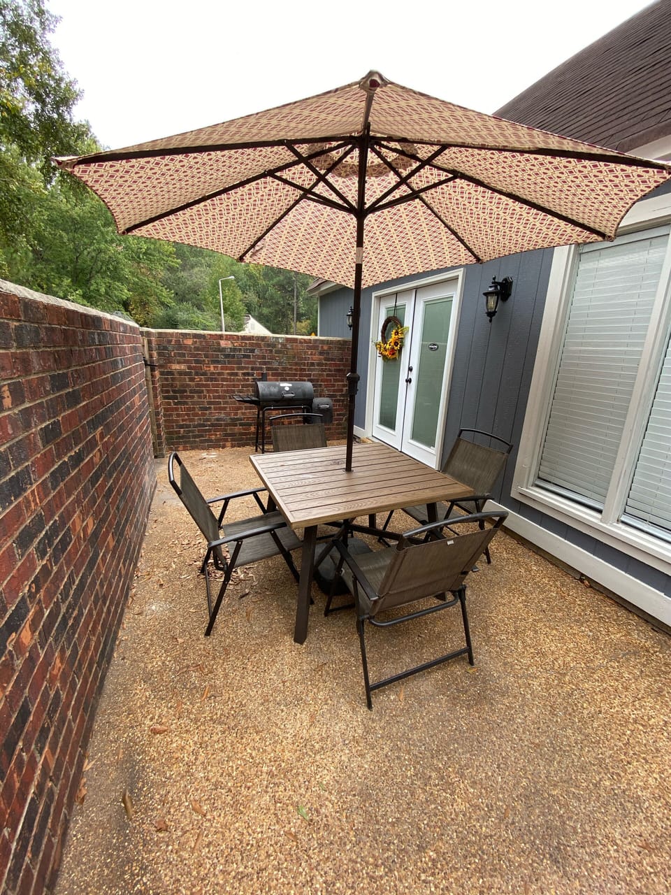Outdoor patio & grill