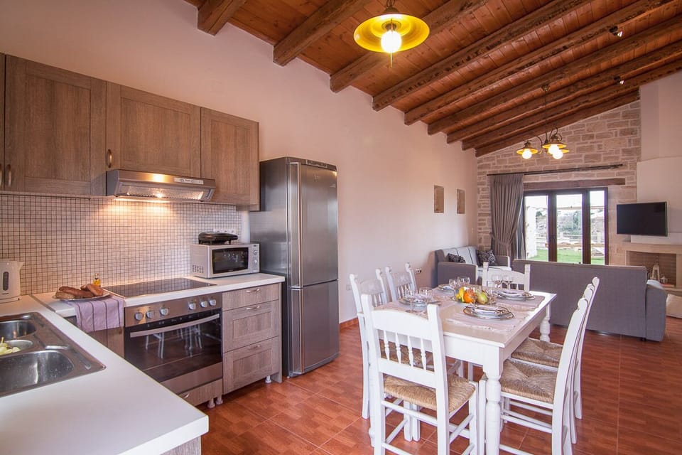 The kitchen is modern, fully equipped and ideal for indoor dining for 6!