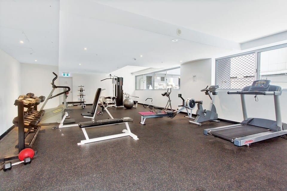 A gym *Open 7am - 9pm.