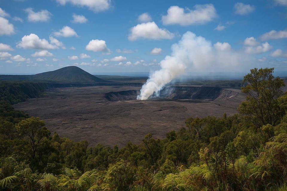 Volcanoes National Park is 45 minutes from us.