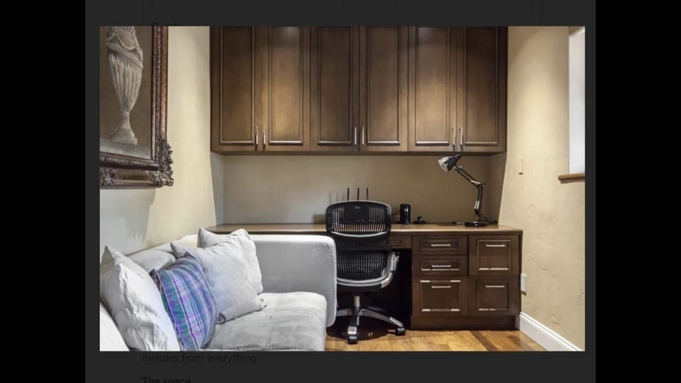 Queen pullout bedroom office combo