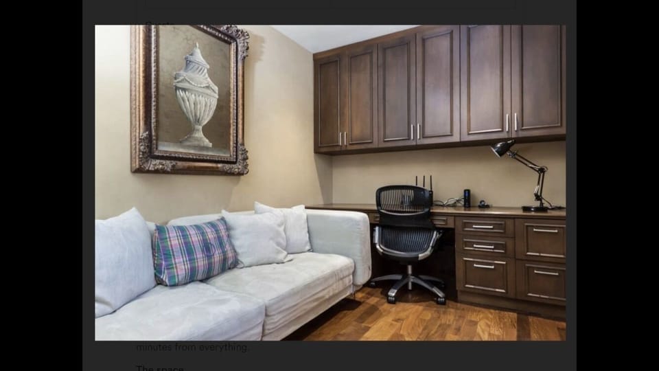 Queen pullout bedroom office combo