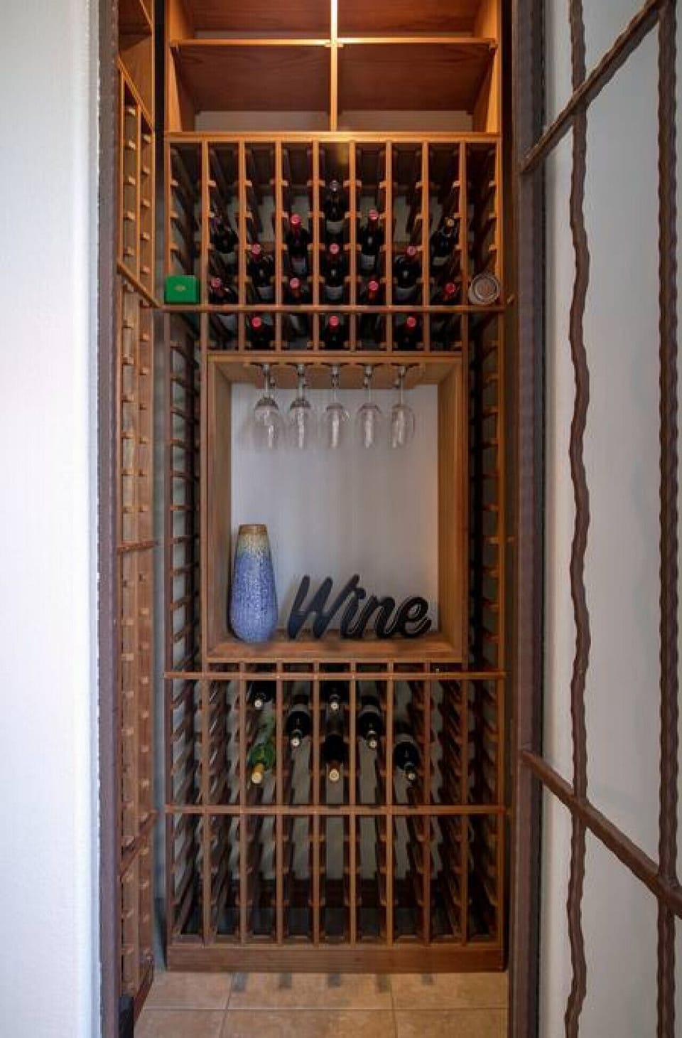Unlimited Wine from our modest wine cellar during your stay. We stock both red and white!