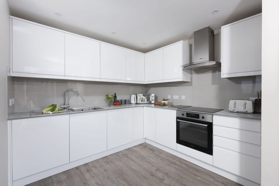 A stovetop, oven, dishwasher in the kitchen - Fairsky