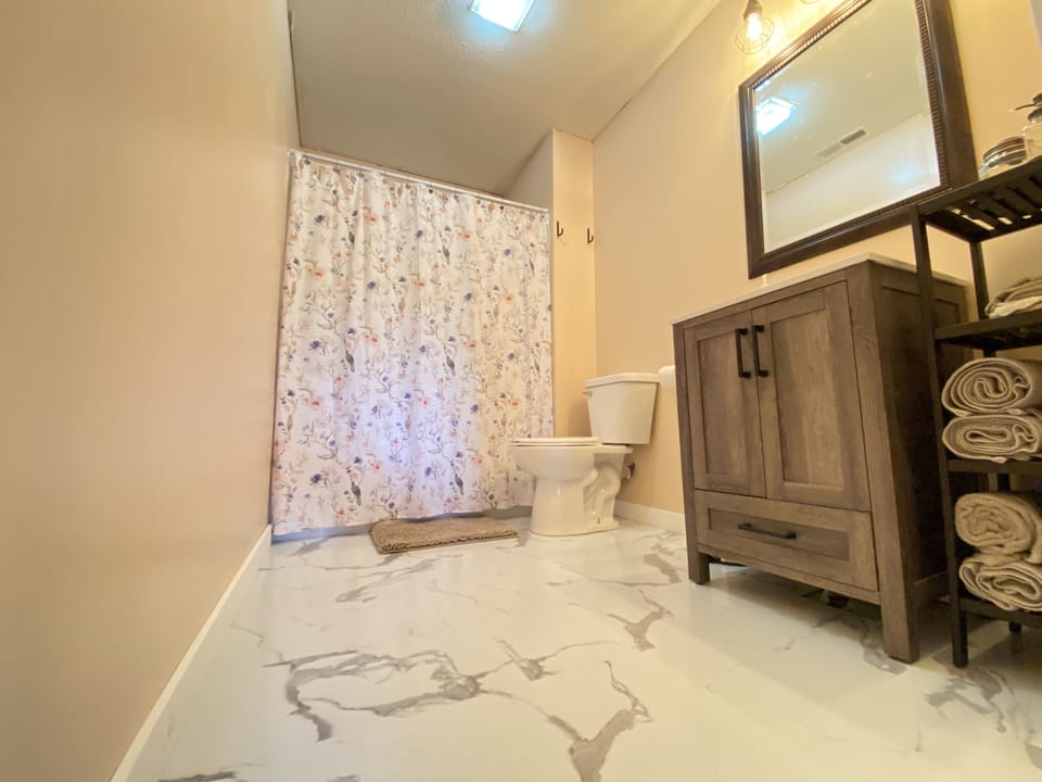 Bathroom with tub/shower combo 