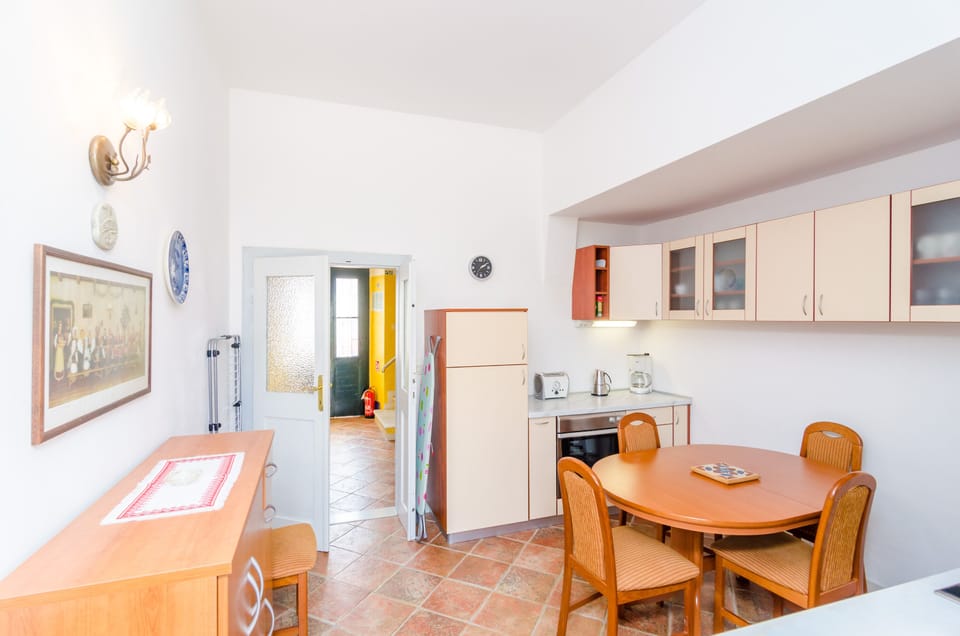 House (Four Bedroom Holiday Home with Terrac) | Private kitchen | Fridge