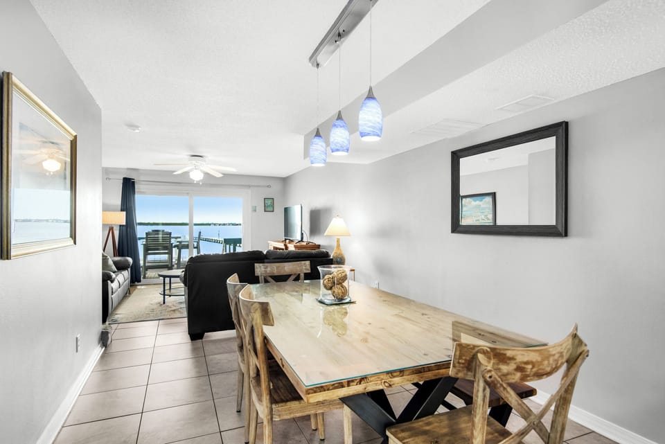 Dining to living room view