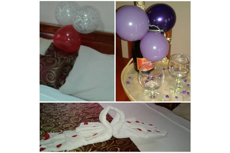 Provided for honeymooning guests. Arrangements can be made upon prior request.