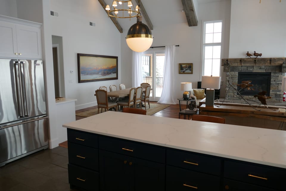 Kitchen view to great room