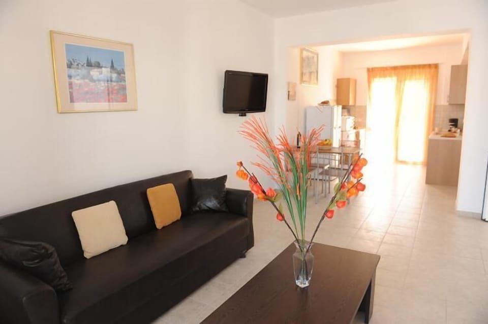 Standard Apartment, 1 Bedroom | Living room | Flat-screen TV