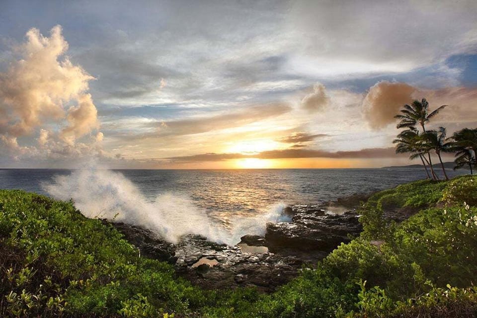 Makahuena Cliffs at Sunset