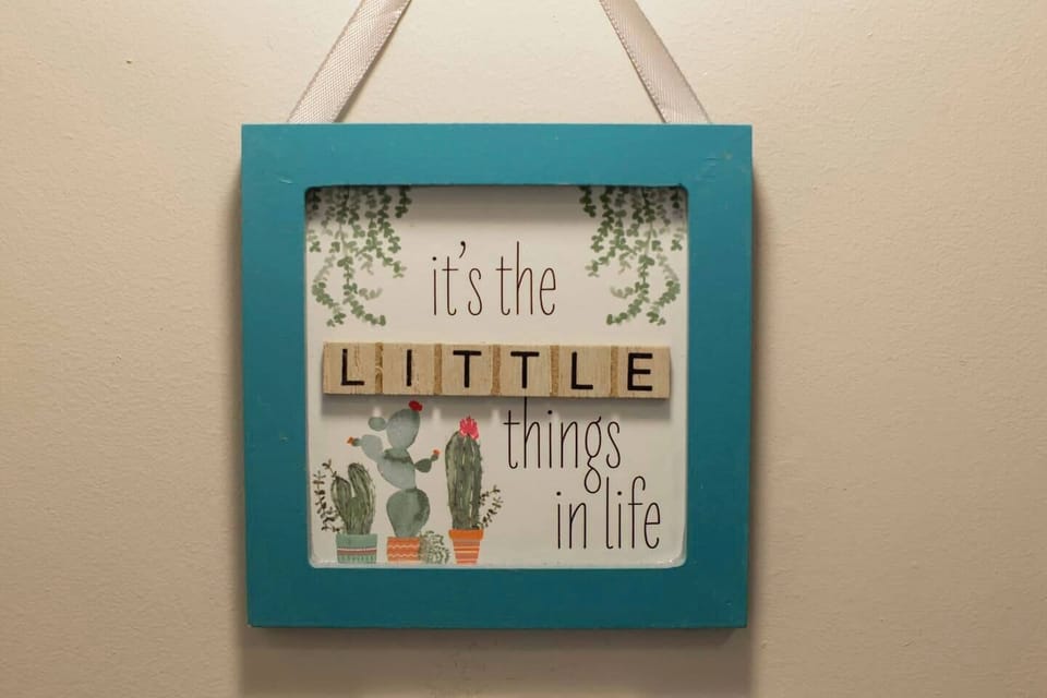 It`s the little things in life indeed!