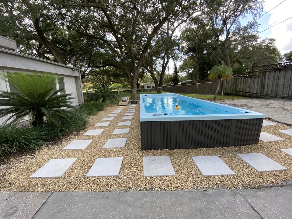 Backyard  area where your pet can run free