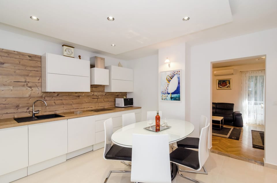 Apartment (Two-Bedroom Apartment) | Private kitchen | Fridge
