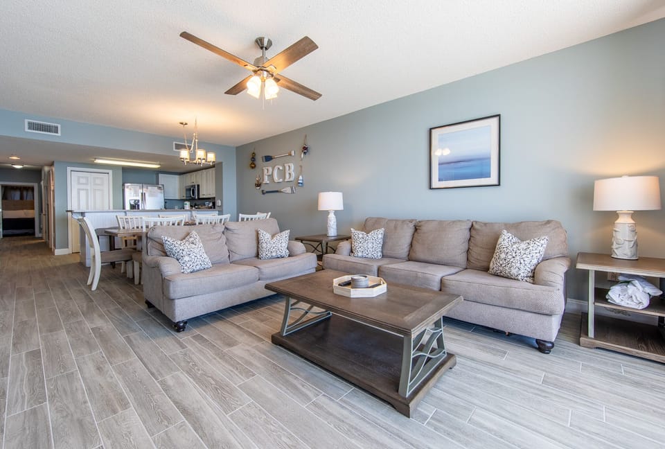 Sleeper sofa in the living room.