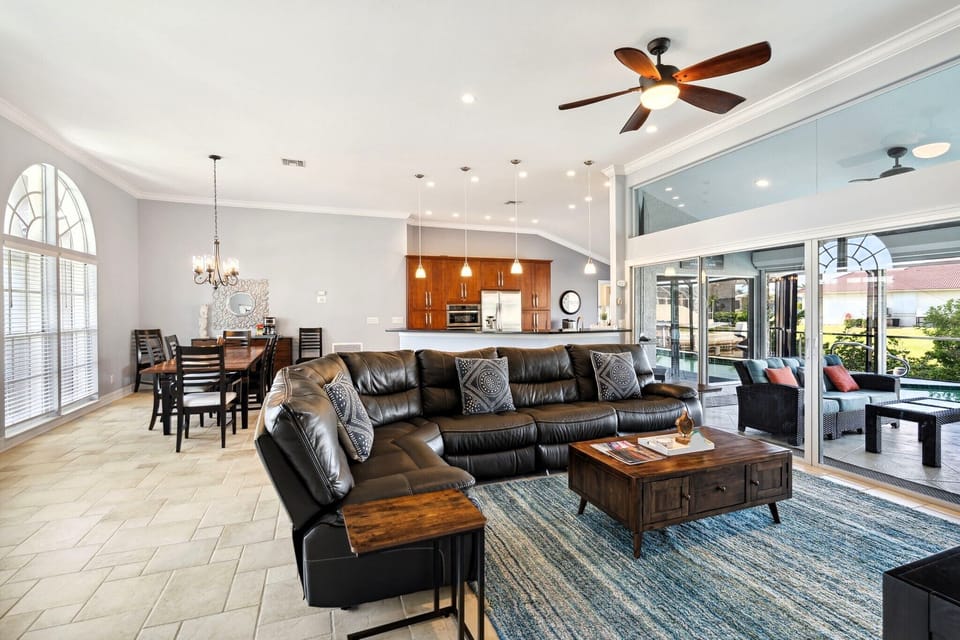 Inviting open living area with incredible views in every direction.