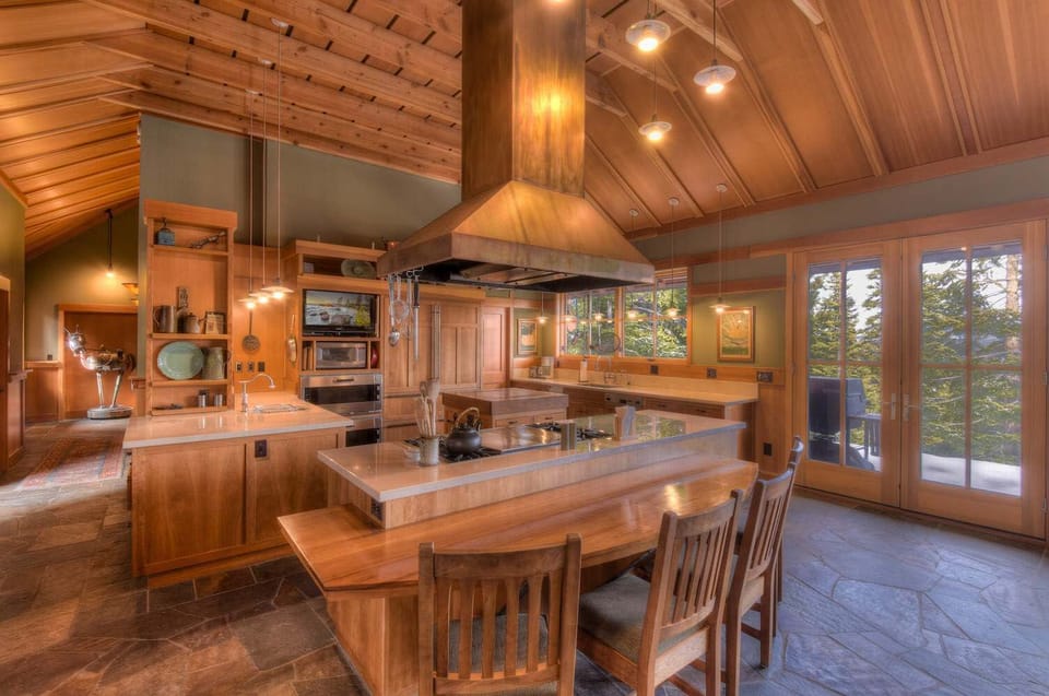 Luxury House, Multiple Beds, Hot Tub, Mountain View (Northstar Palace) | Private kitchen | Coffee/tea maker, fridge, microwave, oven