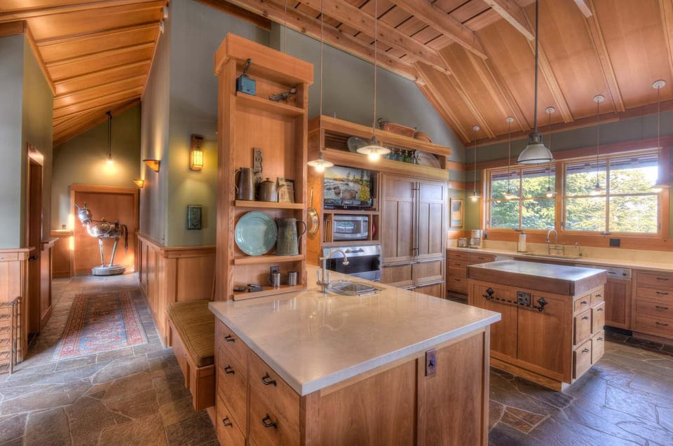 Luxury House, Multiple Beds, Hot Tub, Mountain View (Northstar Palace) | Private kitchen | Coffee/tea maker, fridge, microwave, oven
