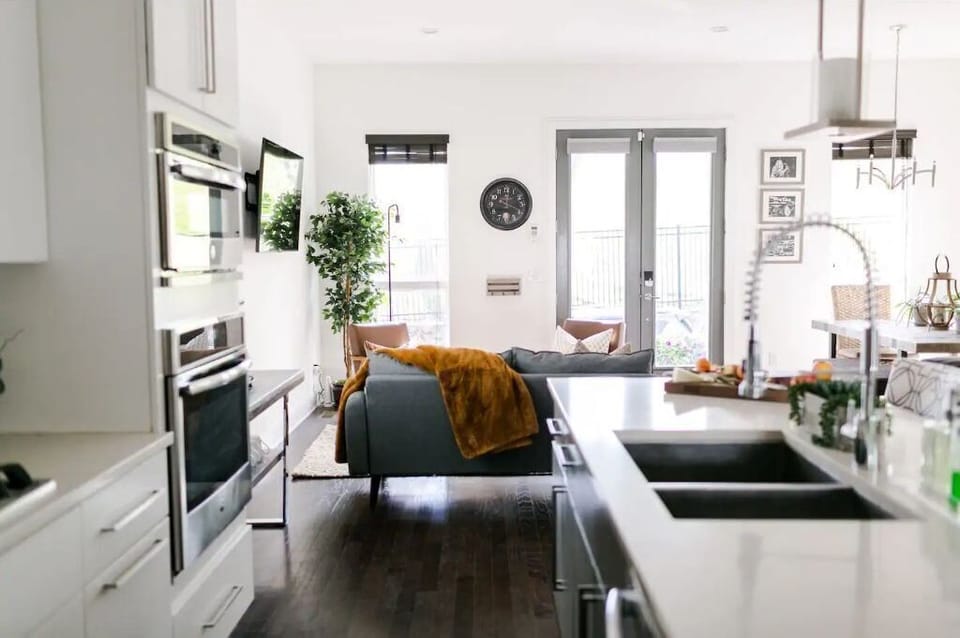 The open floor plan is great for gathering!