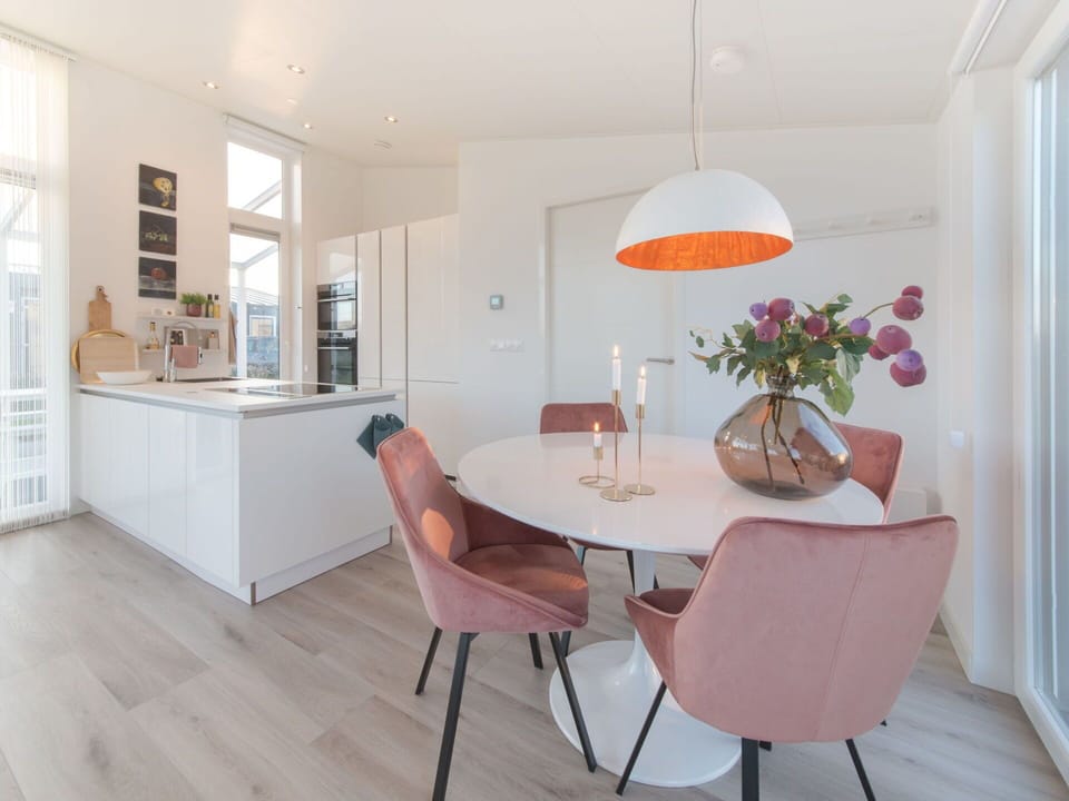 Table, Furniture, Property, Chair, Plant, Flower, Wood, Interior Design, Orange, Cabinetry