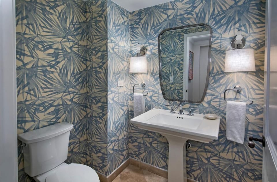 Half bath off entry