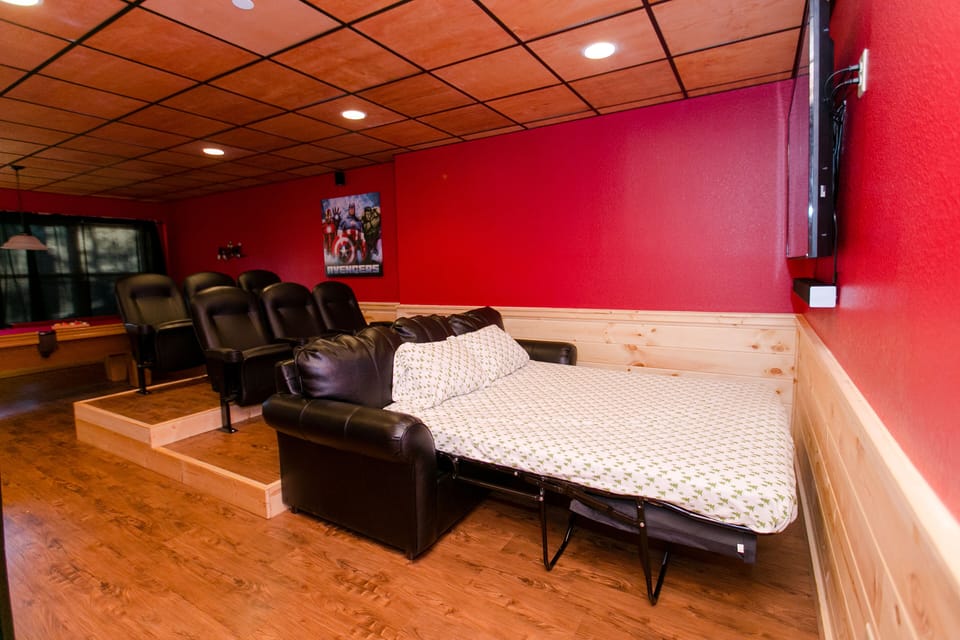 Theater room sleeper sofa
