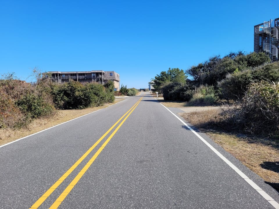 Your 500 ft walk straight down this quiet street to beach access.