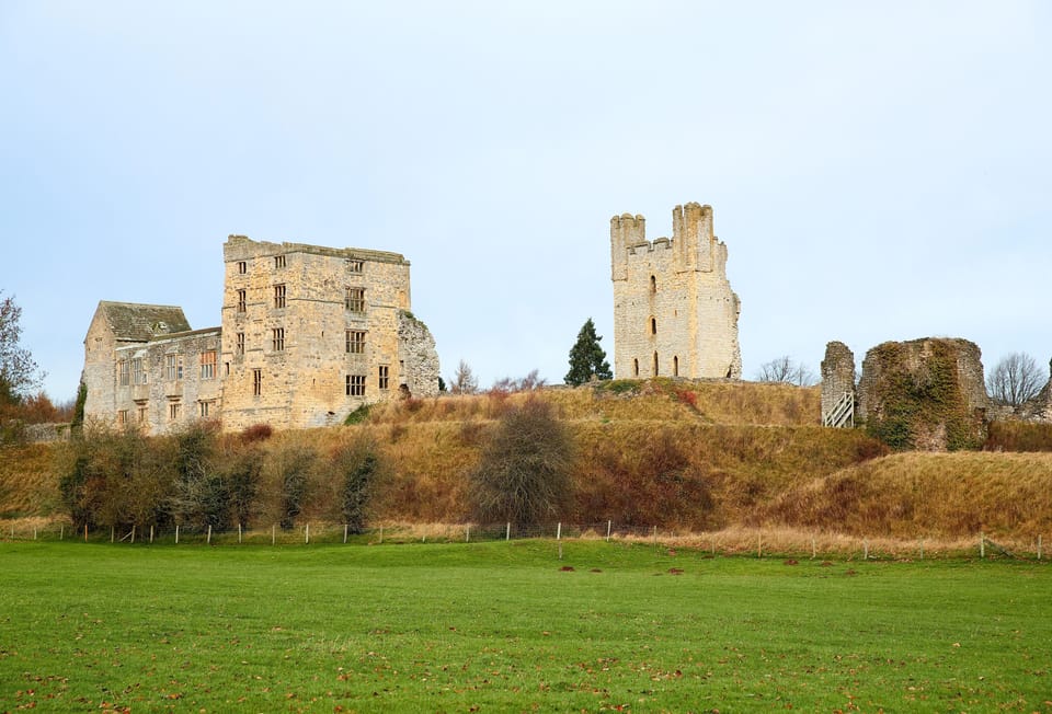 Helmsley Castle's 12th century ruins