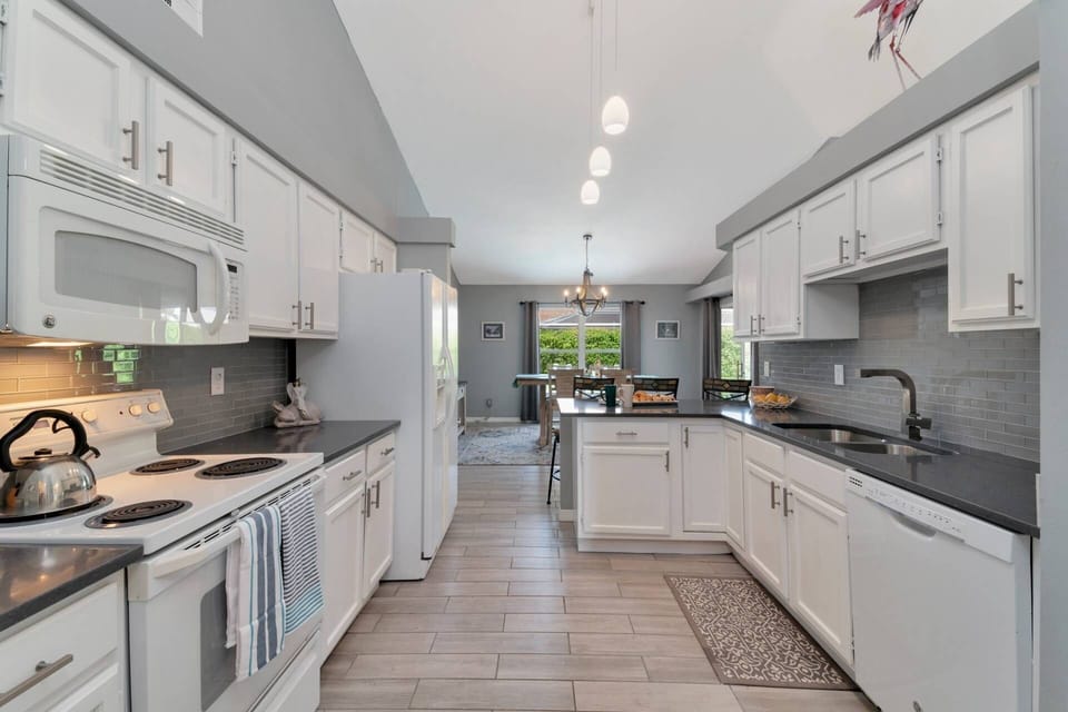 The updated kitchen is fully equipped so you can make meals and memories that last a lifetime.